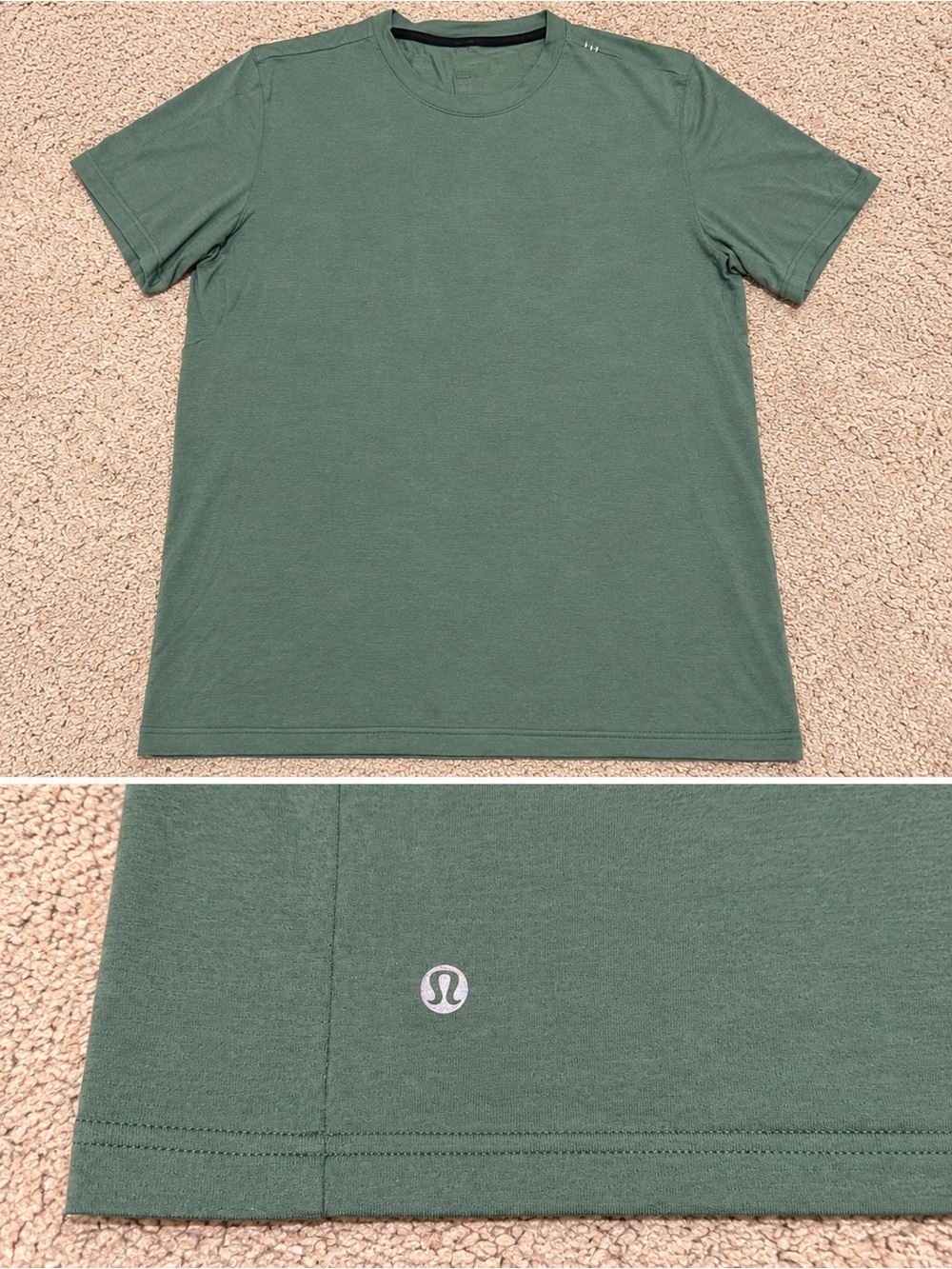 lululemon athletica Men's Short Sleeve Crew Tee — Forest Green